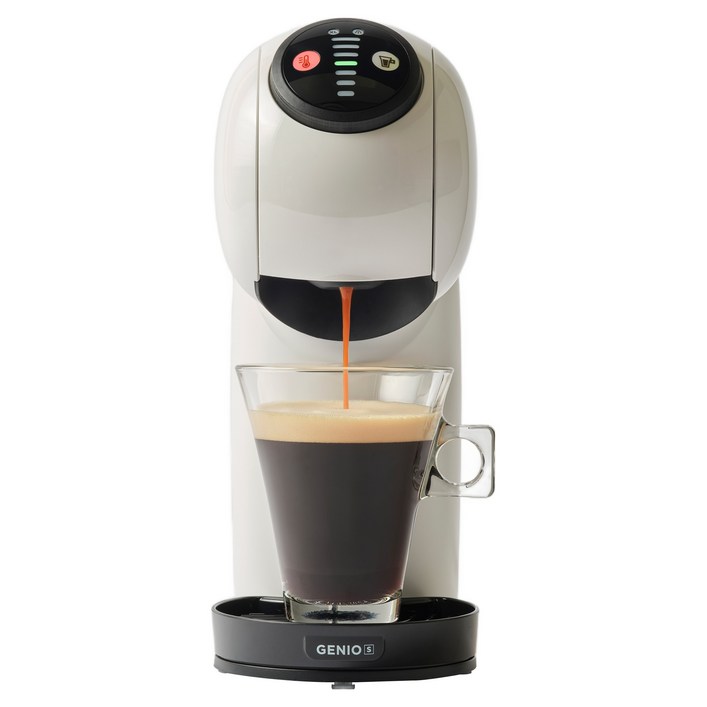 돌체구스토 지니오S 베이직 캡슐 커피머신, 9784, 화이트