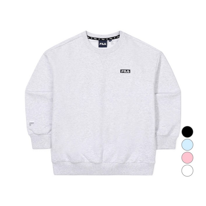 휠라키즈 아동용 기본 라운드 맨투맨 FK2POF4205X