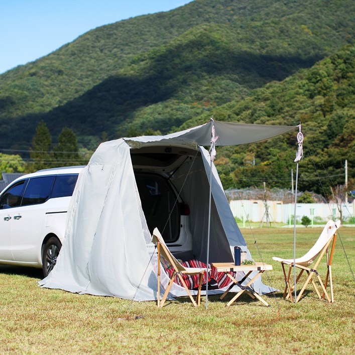 도킹텐트 2in1 트렁크모기장 suv 카니발  스타렉스  스타리아 쉘터 카크닉 차량용차박 텐트