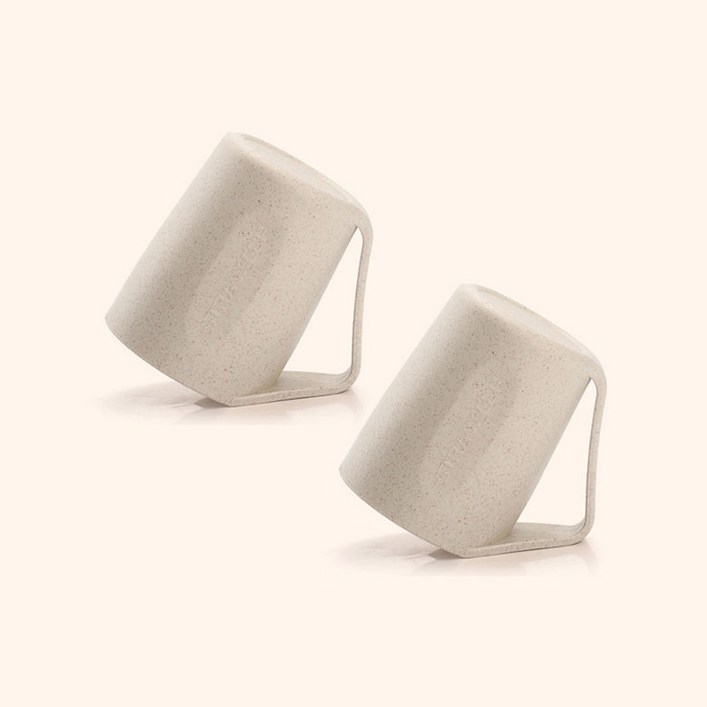 더자카 파스텔 사선 양치컵