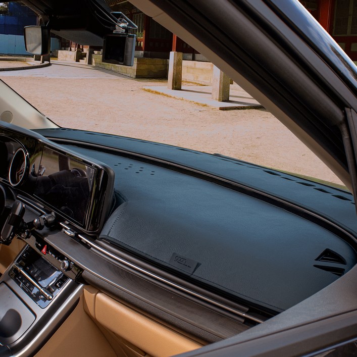 gaon 가죽 대쉬보드커버 3세대, 블랙, 스포티지 NQ5 페이스리프트 24년11월HUD유센터스피커유