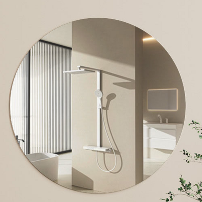 라보비아 무타공 벽부착 인테리어 아크릴 벽거울 원형 30 x 30 cm