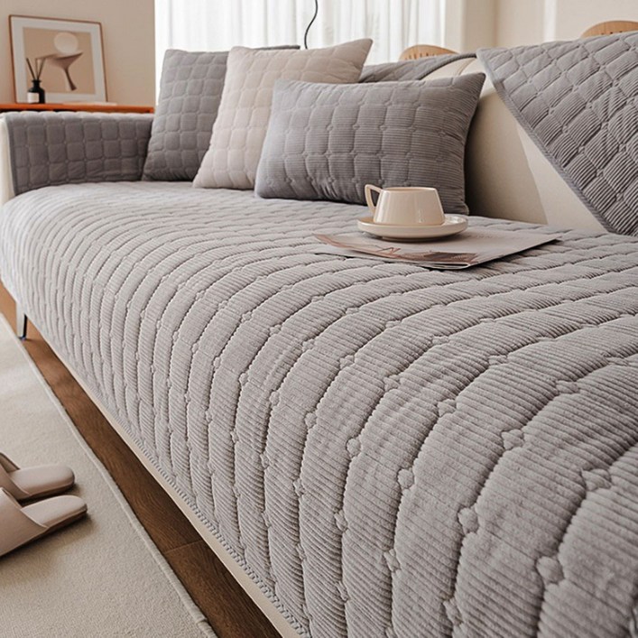 지앤와이 코듀로이 솔리드 논슬립 소파패드