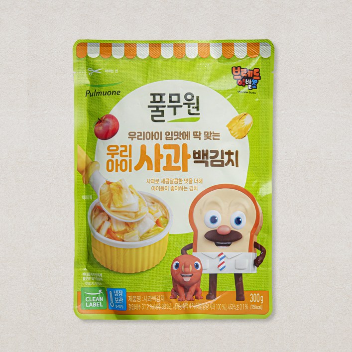 [로켓프레시] 풀무원 우리아이 사과 백김치