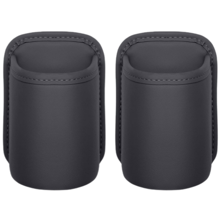 모닝문 차량 틈새활용 클립형 가죽 컵홀더