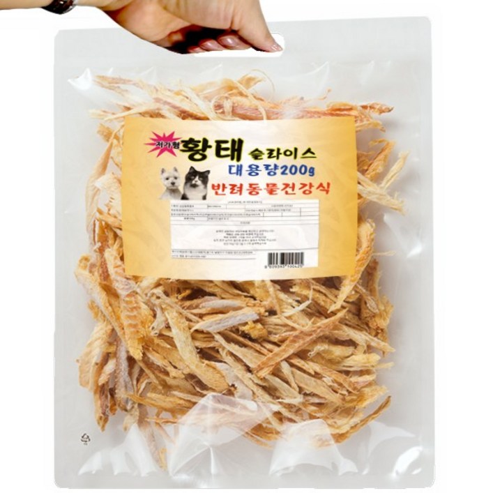 수제명가 국내산 대용량 강아지 황태 200g, 6개 수제명가 국내산 대용량 강아지 황태 200g, 6개