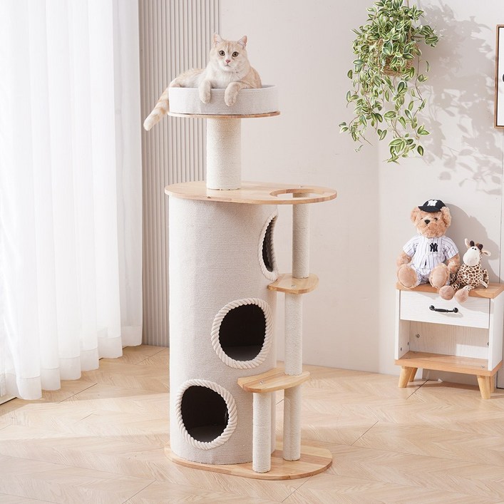 멍냥이랑 트리플 써클 캣타워, 1개, 단일색상