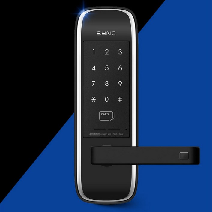 솔리티 혜강 무타공 미니주키 현관문 번호키 방화문 도어락 SM500