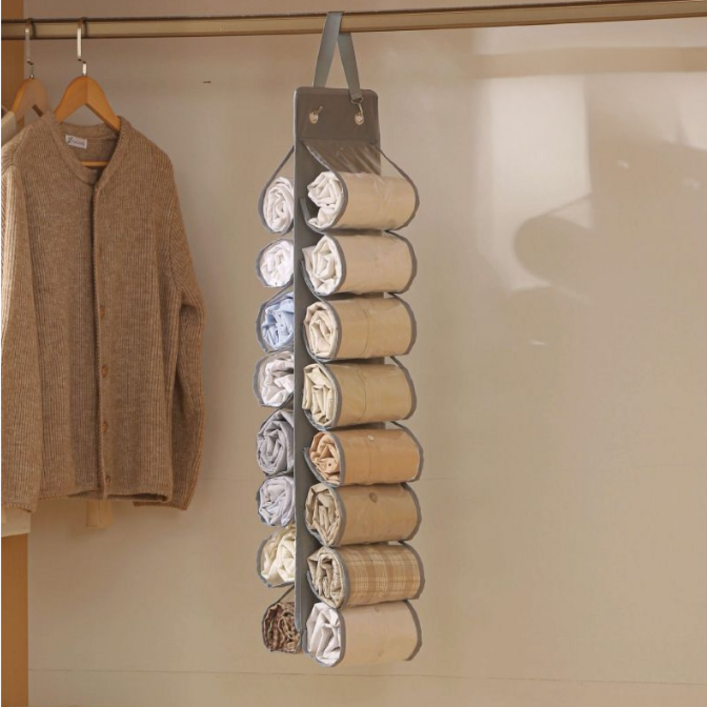 위헤브 16칸 공간절약 걸이형 바지정리함