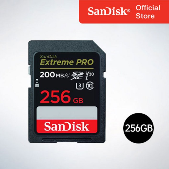 샌디스크sd카드256 샌디스크 SD메모리카드 SDXC  Extreme Pro 익스트림 프로 UHS-I SDXXD 256GB