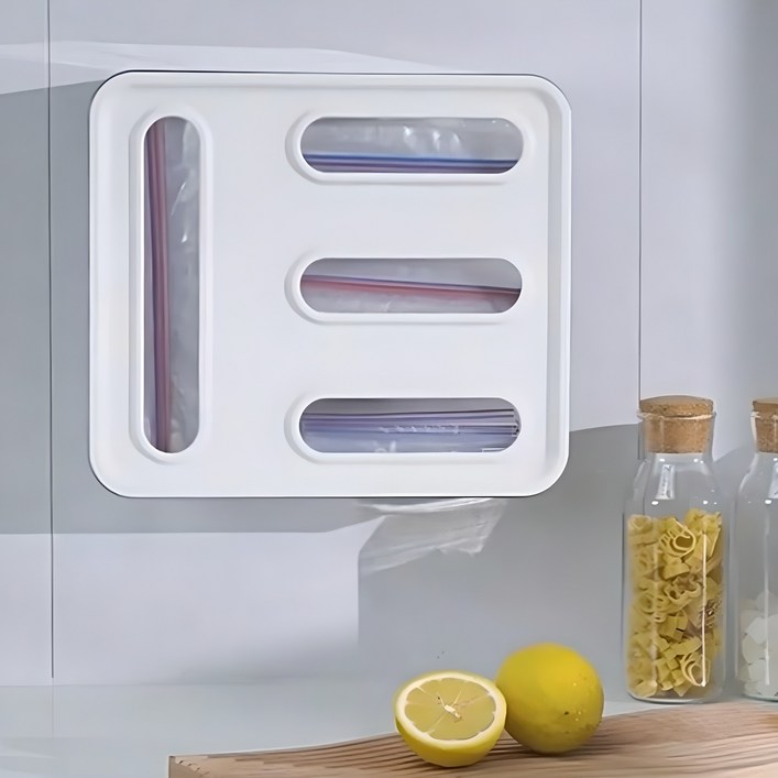 마코제이 비닐봉투 지퍼백 정리함