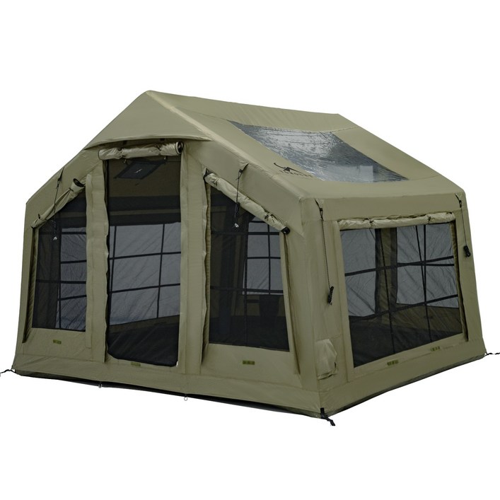 TOMOUNT 투마운트 에어텐트 8.0 코튼 원터치 감성 캠핑 가족 거실형 면텐트