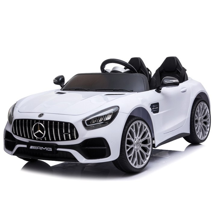 키즈생활연구소 벤츠 AMG GT 2인승 유아 어린이 아이 전동자동차, 화이트