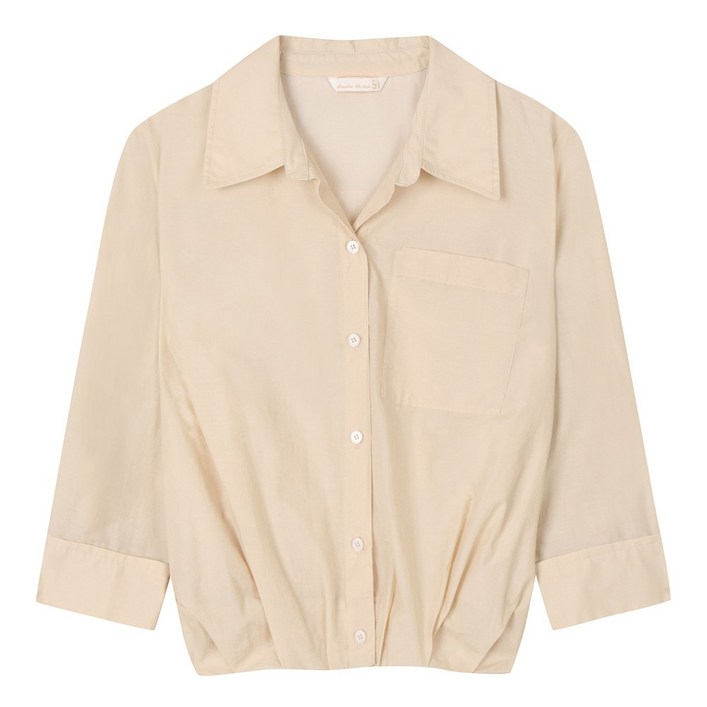 SI씨 밑단 턱장식 포켓 블라우스 SJBAH2421