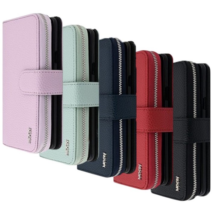 갤럭시 A52 A52s 케이스 지갑 가죽 카드 수납 포켓 다이어리 플러스 더문 지퍼