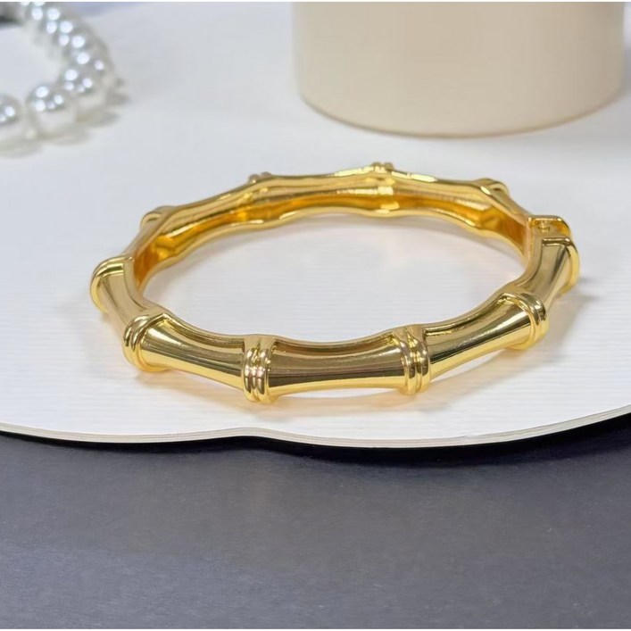 레몬트리 130대나무 문양 볼드 패션 여성팔찌기프트박스