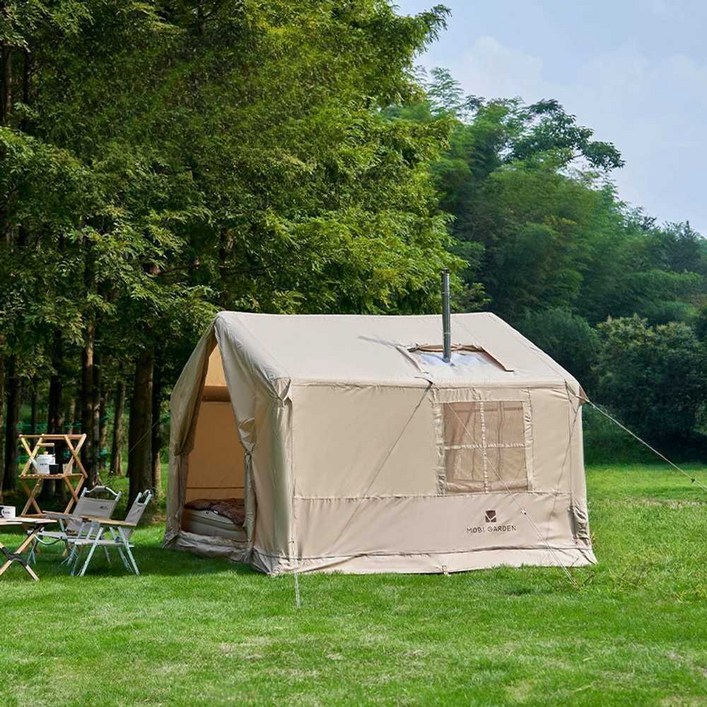 모비가든 에어텐트 야외 캠핑 두꺼운 방수 방풍 자외선차단 - 쇼핑앤샵
