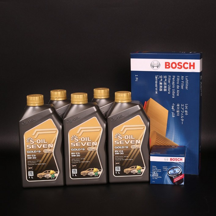 K5 DL3 엔진오일 세트 세븐골드+O0365+A3020