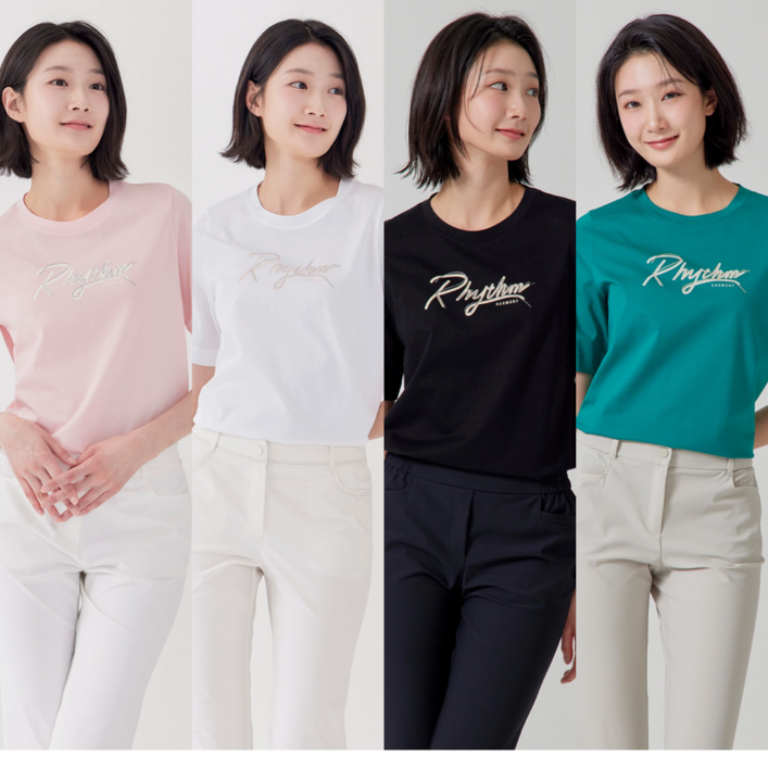 지센 이월상품 부산점 / 면 100 실켓 반팔 티셔츠 LCTSP376 4컬러