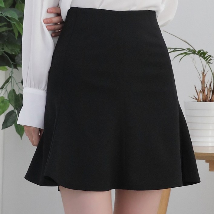 이푼아이 여름 플레어 미니 A라인 스판 스커트