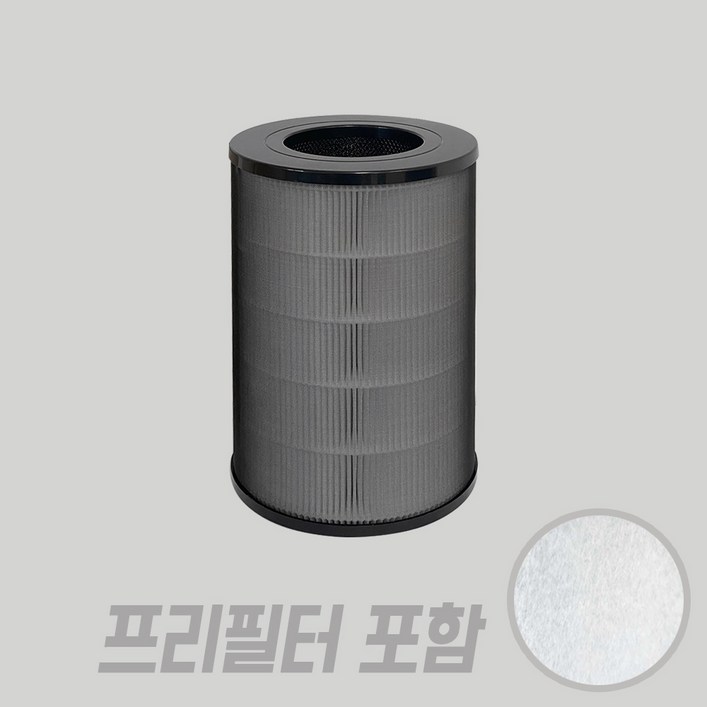 발뮤다 호환 에어엔진 무인양품 MUJI 공기청정기 필터 세트, 1개