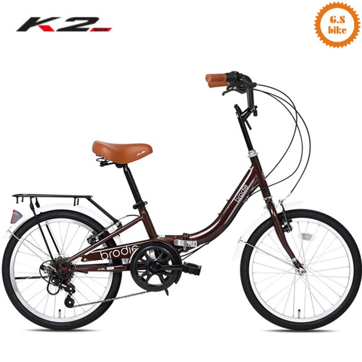 2025 케이투바이크 미니벨로 가족형 접이식자전거 브로디20인치 7단