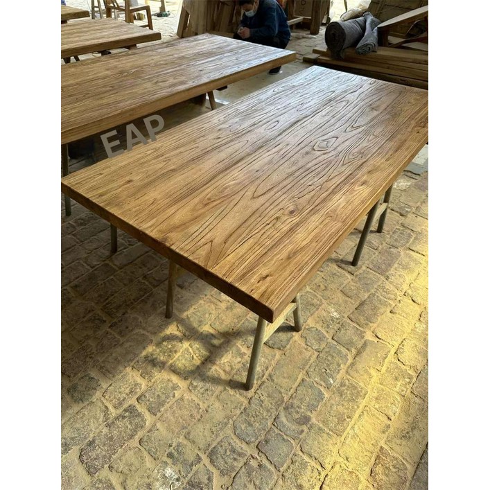 고재 테이블 상판 티크 카페 나무 빈티지 식탁 책상 원목