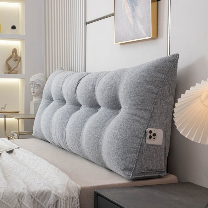 montheria 등받이쿠션 삼각형 침대헤드쿠션  C39589