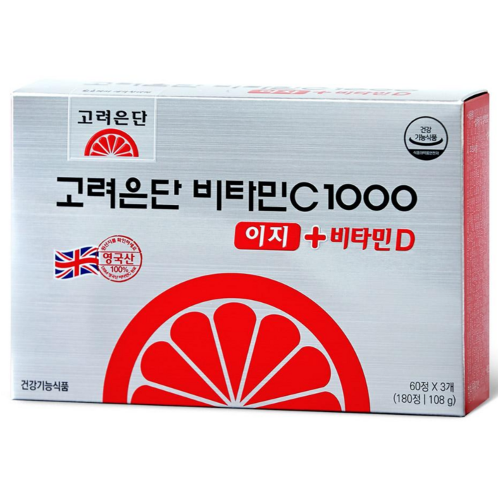고려은단 비타민C1000 이지 + 비타민D UPGRADE 180정, 1개