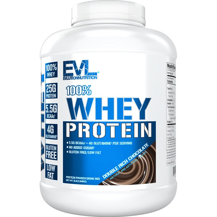 EVLUTIONNUTRITION 웨이 프로틴 더블 리치 초콜릿 맛, 2.268kg, 1개 EVLUTIONNUTRITION 웨이 프로틴 더블 리치 초콜릿 맛, 2.268kg, 1개
