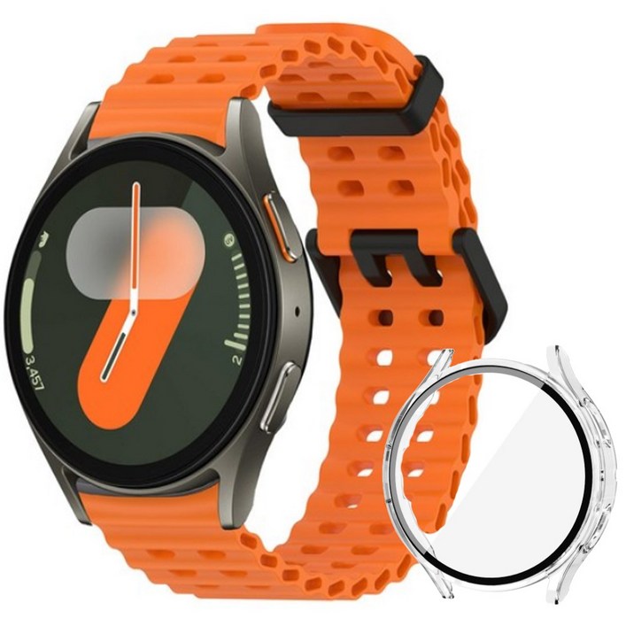 아이비온 갤럭시워치 스포츠 실리콘 스트랩 40 44  풀커버 케이스 세트