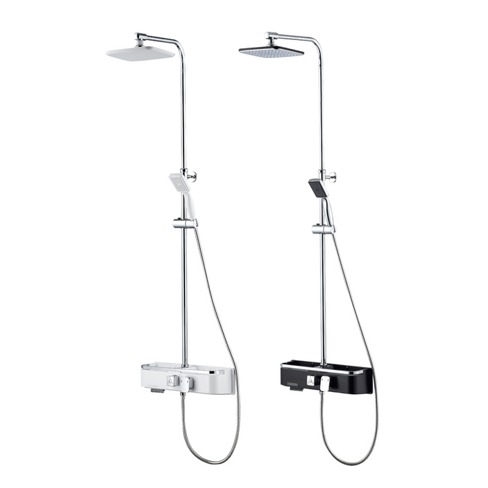 바스럽 국산 무타공 선반형 해바라기 샤워기 기존 타공 사용 가능