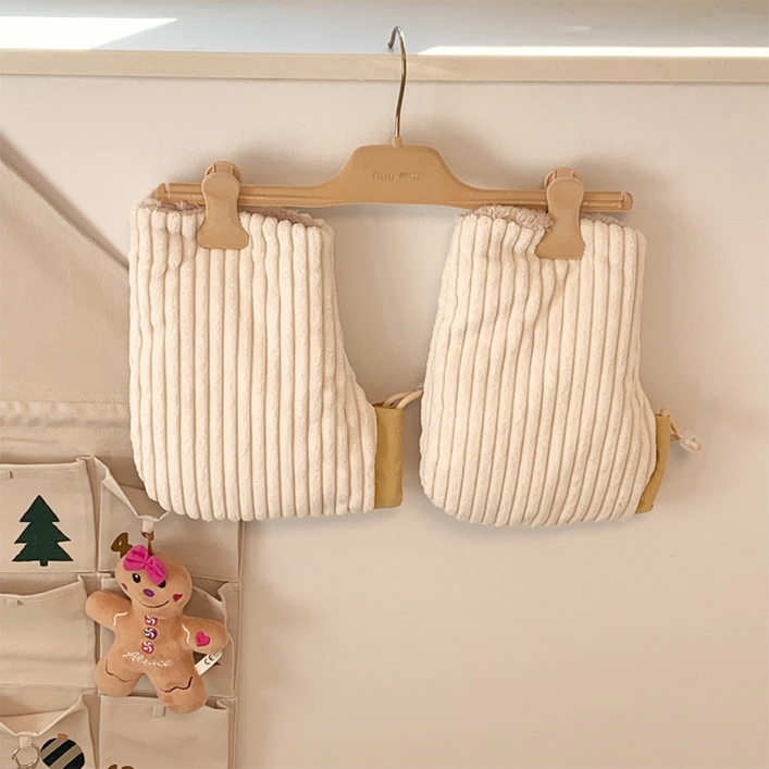 어텀31 코듀로이 킥보드 자전거 장갑 핸드 워머, 1개, 아이보리