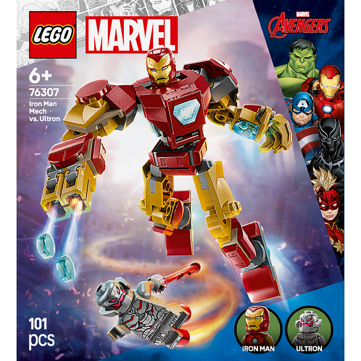 레고 슈퍼히어로 마블 아이언맨 로봇 대 울트론 76307