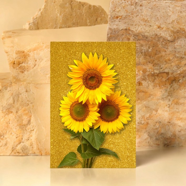 피제이와이 그림 현관 골드 거실 풍수 그림액자 인테리어 금전운 해바라기그림