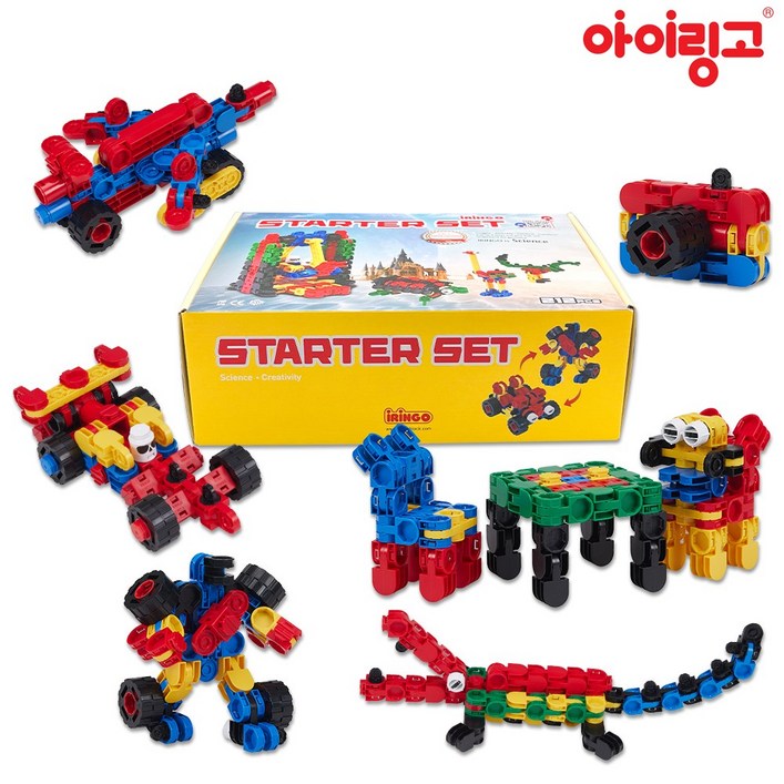 아이링고 인기BEST 선택 뉴점핑 알파 뉴스타터세트 관절 블럭 장난감, 선택05-스타터세트 212pcs, 1개
