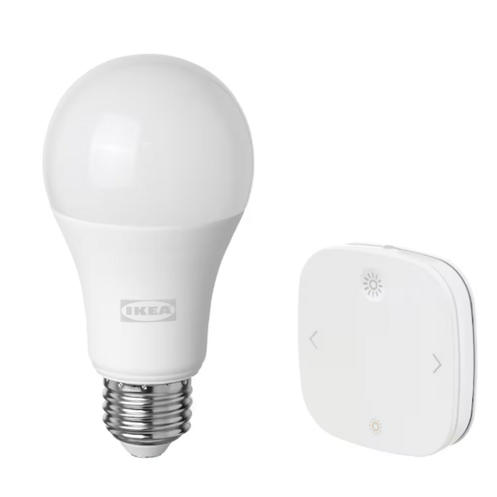 이케아 전구 / 이케아 e26 스마트전구+ 스마트 리모컨세트 / TRADFRI 트로드프리 밝기조절리모컨 + E26 LED전구 304.065.41