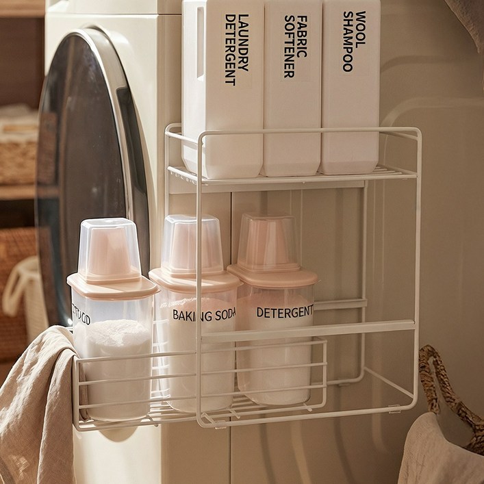 마치홈 틈새 슬라이딩 냉장고 세탁기 자석선반, 1개, 화이트