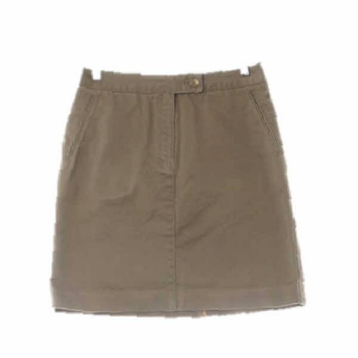 6821 빈폴 모카브라운 면혼방 펜슬미니스커트 7398