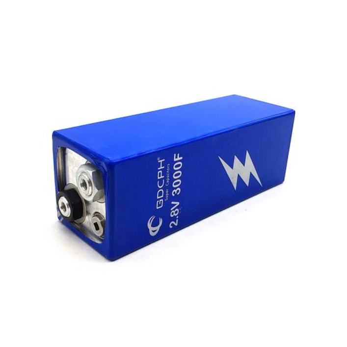 슈퍼 캐패시터 초대용량 자동차 전자 정류기 나사 구멍 2.8V 3000F,