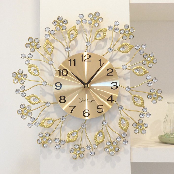 골드디자인 골드큐빅 벽시계 G08