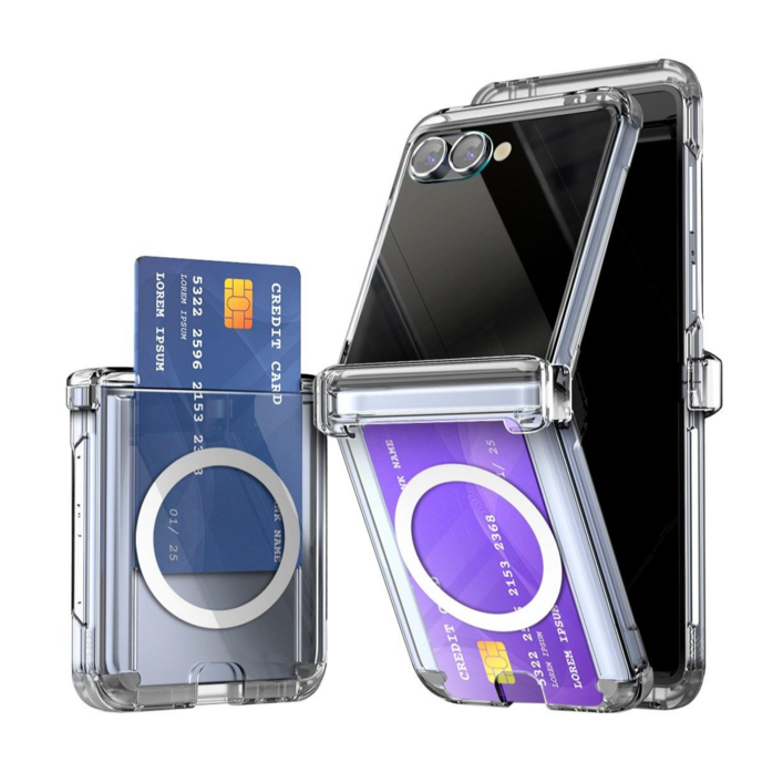 갤럭시Z플립 5 6 7 제트팝 맥세이프 힌지보호 카드수납 케이스