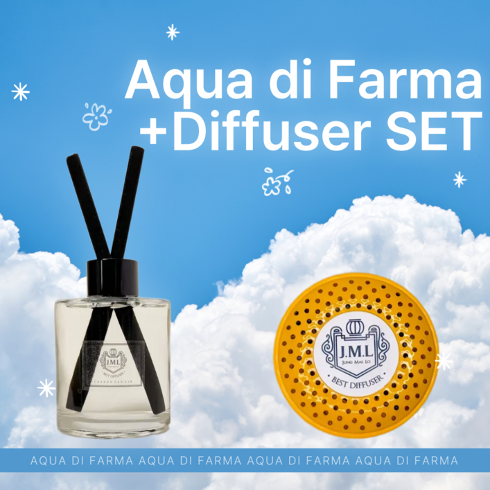 [아쿠아 디 파르마 리필 호환] 송풍구 거치형 + 130ml 디퓨저