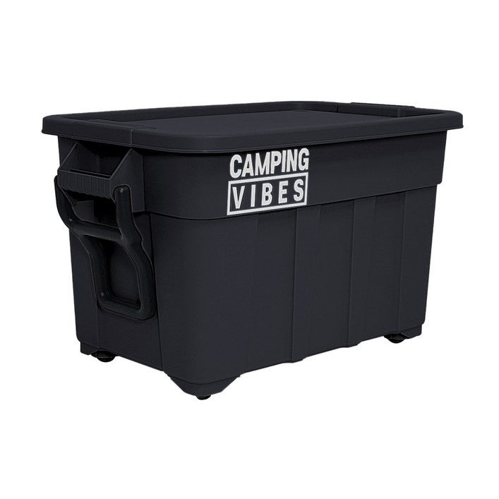 캠핑바이브스 멀티카고박스 기본구성 캠핑박스 토트박스, 1단, 1개, 블랙