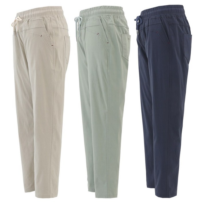 마더스핏 중년여성 일자 배기 엄마바지 밴딩팬츠 빅사이즈