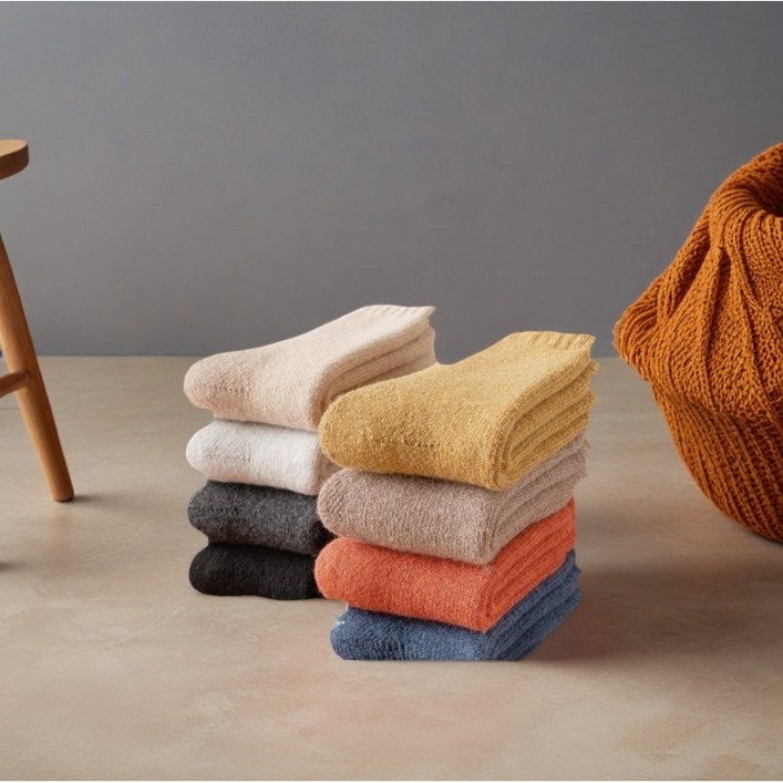 뚱택이 남녀 융털 양말 10세트