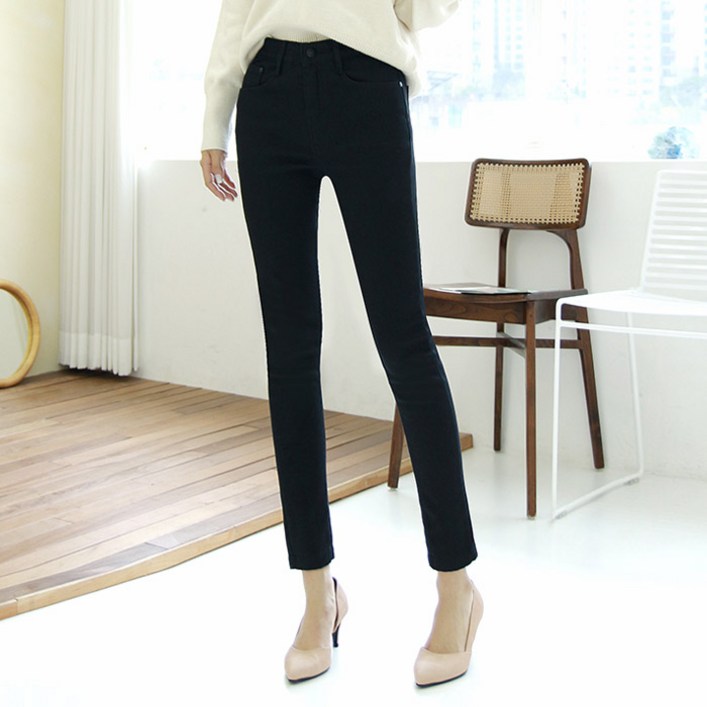 비바조이 WB21기모 밴딩 코튼 스키니 팬츠