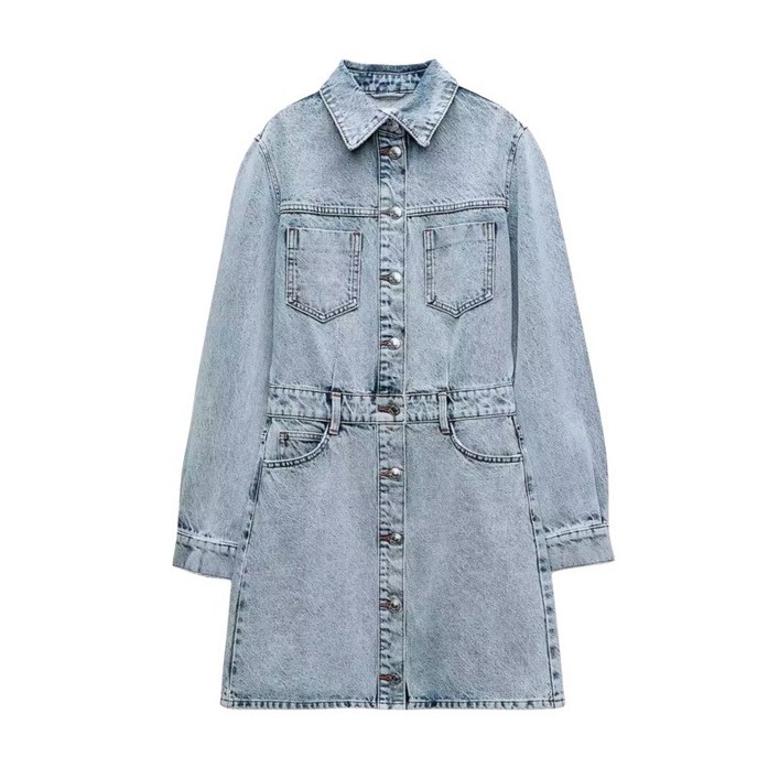 ZARA 자라 데님 미니 벨트 원피스