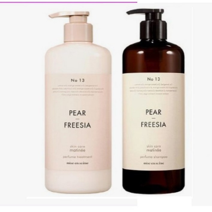 미쟝센 스킨케어 퍼퓸 샴푸&트리트먼트 (페어앤프리지아) 세트 각 900ml