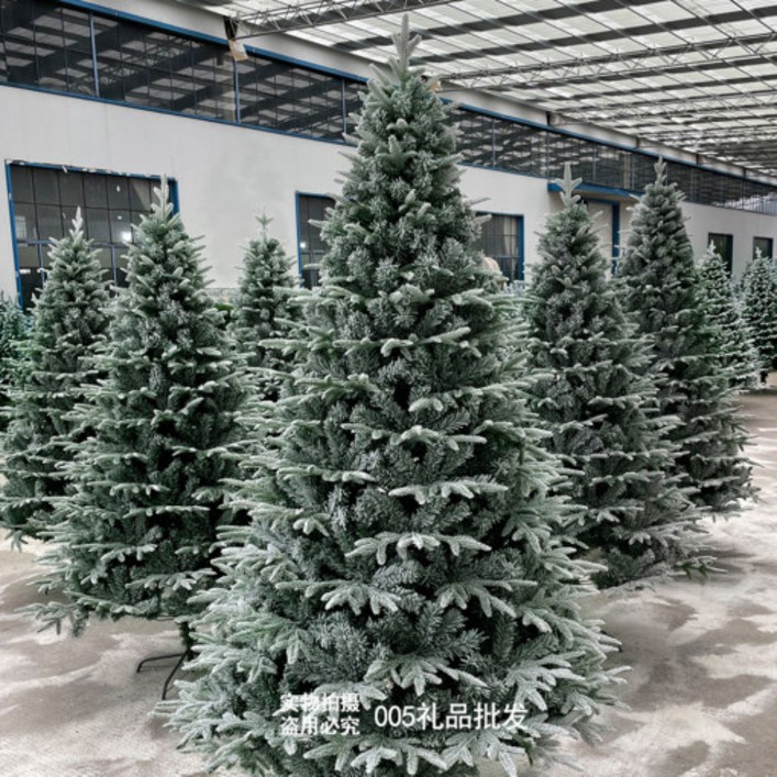 강철구대 초대형 야외 눈내린 무장식 최고급 크리스마스 트리 3M